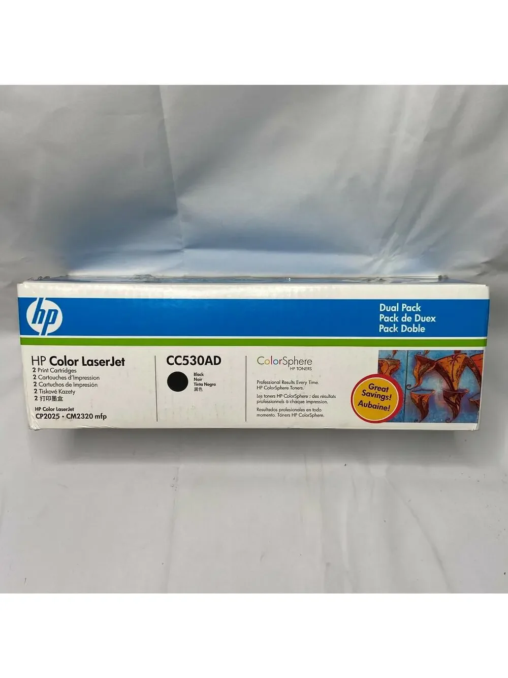NEW GENUINE 304A HP CC530A Black INK Toner CARTTIDGE LaserJet CP2025 CM2320